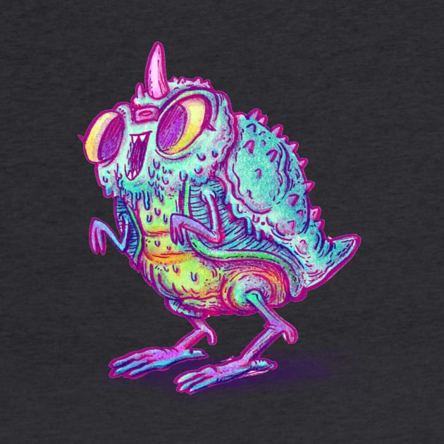 Kaiju Bird Chick Monster by natebear